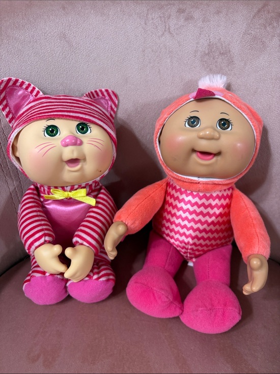 Cabbage Patch Kids Other - Cabbage Patch Kids Plush Pink Baby Doll Duo